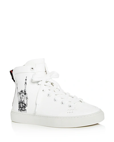 Shop Bally X Swizz Beatz Women's Helsa X Funk High-top Sneakers In Black/white