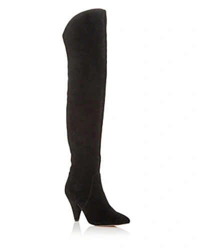 Shop Kurt Geiger Women's Violet Over-the-knee Boots In Black