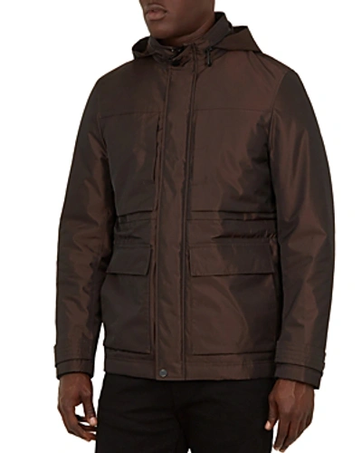 Ted Baker Oka Nylon Field Jacket In Dark Red | ModeSens