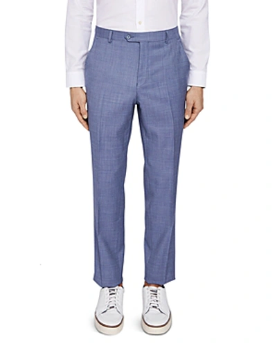 Shop Ted Baker Strongt Debonair Plain Slim Fit Suit Pants In Light Blue