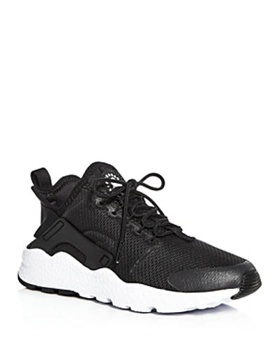 Shop Nike Women's Air Huarache Run Ultra Lace Up Sneakers In Black