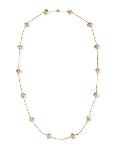 Shop Miseno Pink Opal Station Necklace In 18k Gold