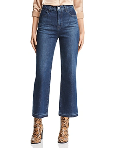 Shop J Brand Joan Crop Wide-leg Jeans In Cosmic