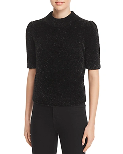 Shop Kate Spade New York Textured Metallic Sweater In Black