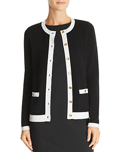 Shop C By Bloomingdale's Pocket Cashmere Cardigan - 100% Exclusive In Black