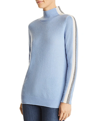 Shop C By Bloomingdale's Ski Striped Cashmere Sweater - 100% Exclusive In Baby Blue