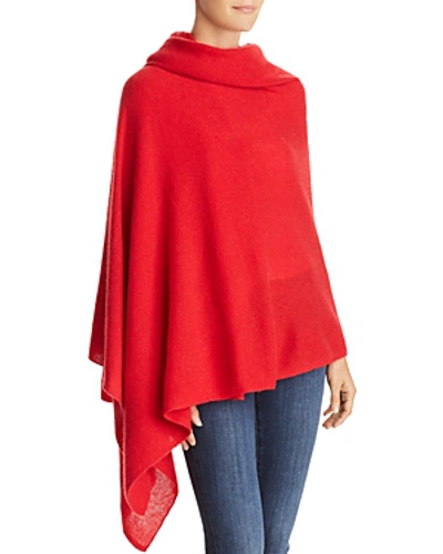 Shop C By Bloomingdale's Cashmere Travel Wrap - 100% Exclusive In Cherry Red