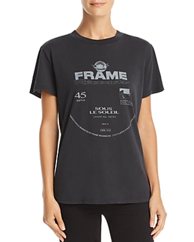 Shop Frame Graphic Logo Tee In Washed Noir