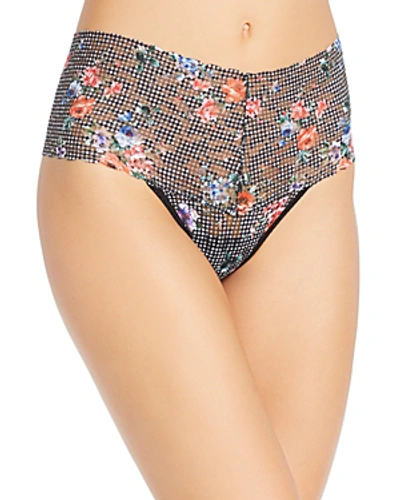 Shop Hanky Panky Retro Thong In Checkered Floral