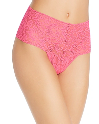 Hanky Panky 'retro' Thong In Flamboyant Pink