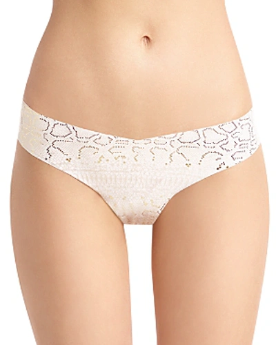 Shop Commando Printed Classic Thong In Sparkle Snake
