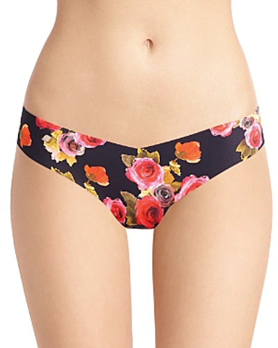 Shop Commando Printed Classic Thong In Brushed Rose