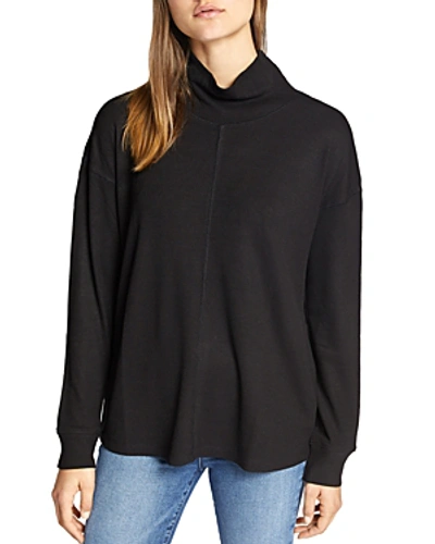 Shop Sanctuary High Road Waffle Knit Tee In Black