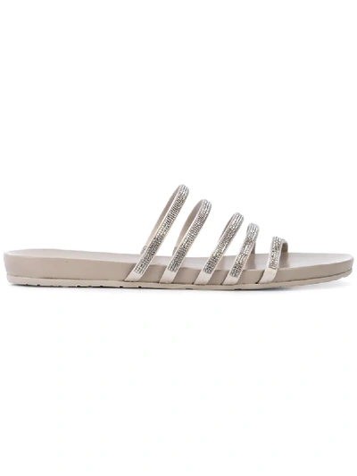 Shop Pedro Garcia Strappy Sandals - Grey