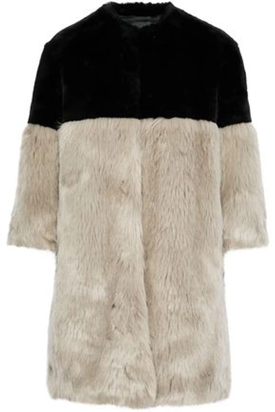 Shop Ainea Woman Faux Fur Coat Beige