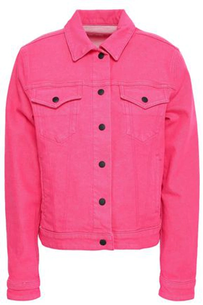 Shop Rag & Bone Woman Denim Jacket Bright Pink