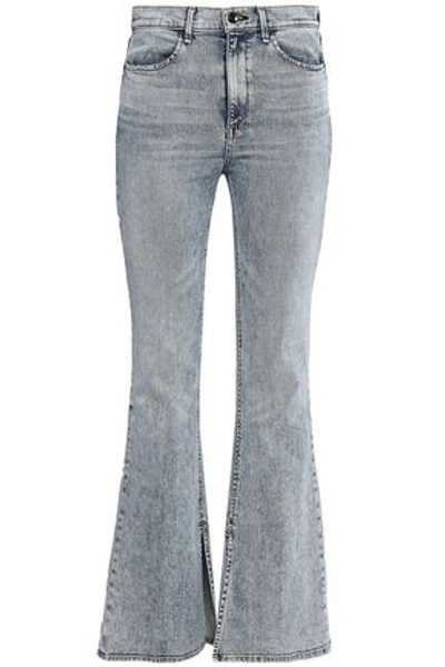 Shop Rag & Bone High-rise Flared Jeans In Light Denim