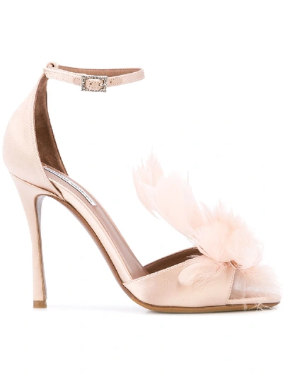 Shop Tabitha Simmons Embellished Sandals - Pink