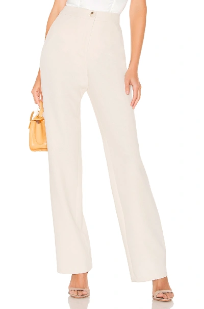 Shop L'academie Yara Pants In Ivory