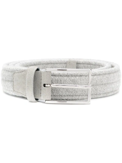 Shop Orciani Woven Belt - Grey