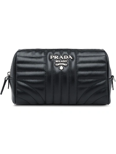 Shop Prada Quilted Cosmetic Case - Black