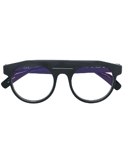 Shop Yohji Yamamoto Thick Rimmed Glasses In Black
