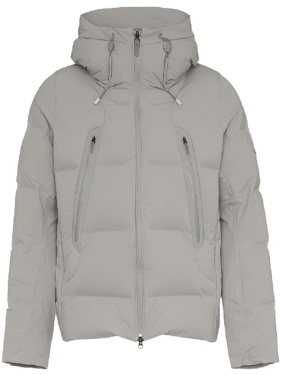 Shop Descente Allterrain Mountaineer Hooded Padded Feather Down Jacket - Grey