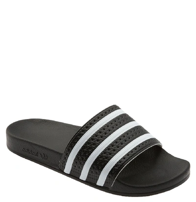 Shop Adidas Originals 'adilette' Slide Sandal In Black/ White/ Black