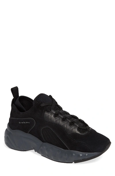 Shop Acne Studios Rockaway Built-up Sneaker In Multi Black