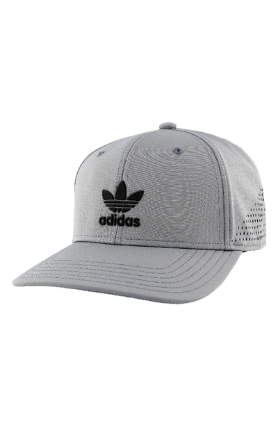 Shop Adidas Originals Tech Ventilated Baseball Cap - Grey In Med Grey