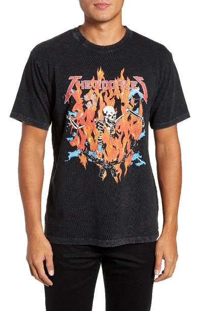 Shop The Kooples Fire Walk With Me Graphic T-shirt In Black