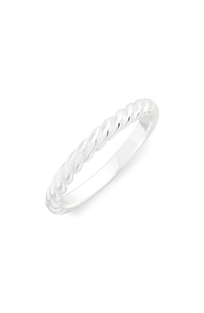 Shop Argento Vivo Rope Ring In Silver
