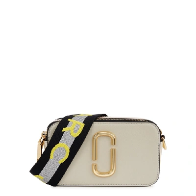 Marc Jacobs The Snapshot Small Ecru Leather Cross-body Bag In Neutrals, ModeSens