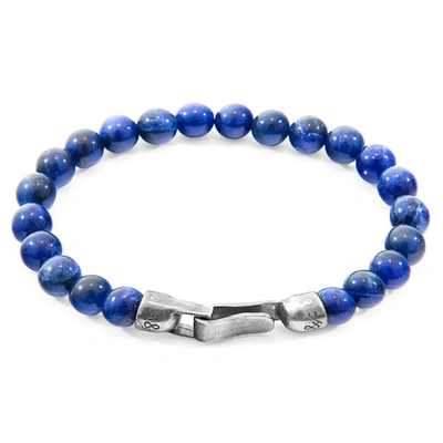 Shop Anchor & Crew Blue Sodalite Outrigger Silver And Stone Bracelet