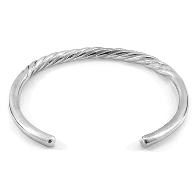 Shop Anchor & Crew Haden Half Rope Wayfarer Silver Bangle