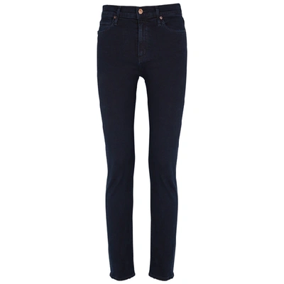 Shop Citizens Of Humanity Harlow Indigo Slim-leg Jeans In Nearly Black
