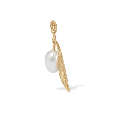 Shop Annoushka 18ct Gold Pearl Olive Seed Charm