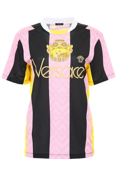 Shop Versace Football Techno Jersey T In Multi