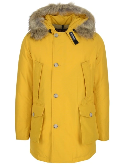 Shop Woolrich Arctic Parka Df In Yellow