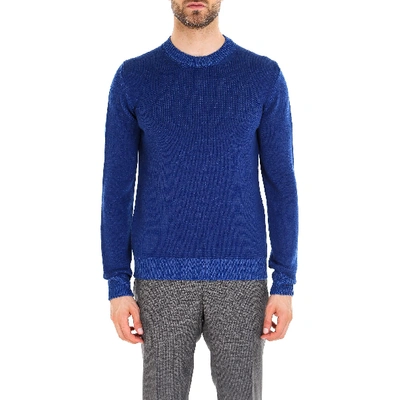 Shop Nuur Ribbed Crewneck Sweater In Blue