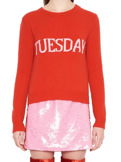 Shop Alberta Ferretti Weekday Tuesday Jumper In Red