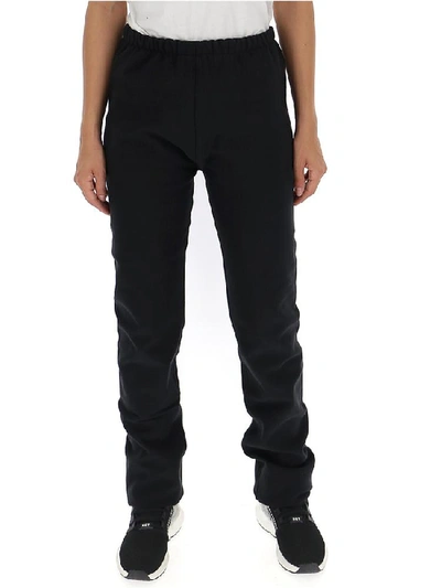 Shop Vetements Logo Print Sweatpants In Black