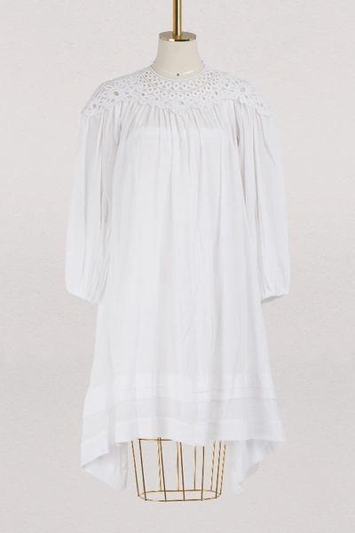 Shop Isabel Marant Étoile Rita Cotton Dress In White