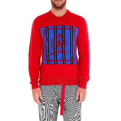 Shop Tommy Hilfiger Embroidered Logo Sweatshirt In Red