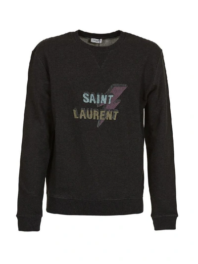 Saint Laurent Lightning Bolt Sweater In Multi | ModeSens