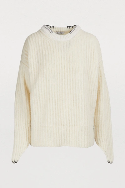 Shop Gauchère Maloe Wool And Alpaca Sweater In White