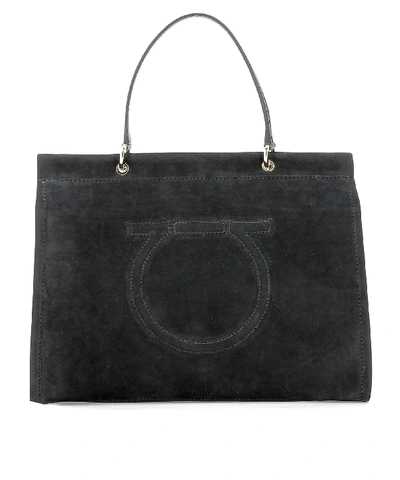 Shop Ferragamo Salvatore  Meera Tote Bag In Black