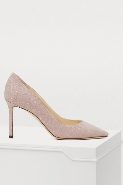 Shop Jimmy Choo Romy 85 Pumps In Balletpink