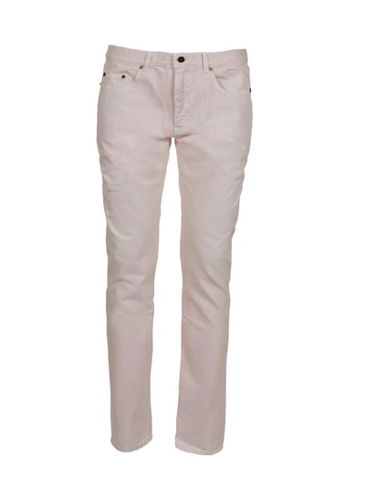 Shop Saint Laurent Skinny Jeans In Pink