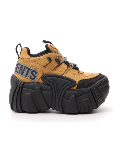 Shop Vetements Chunky Sole Combat Sneakers